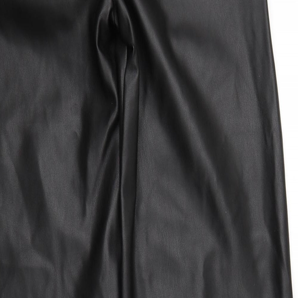 Missguided Womens Black   Trousers  Size 10 L31 in