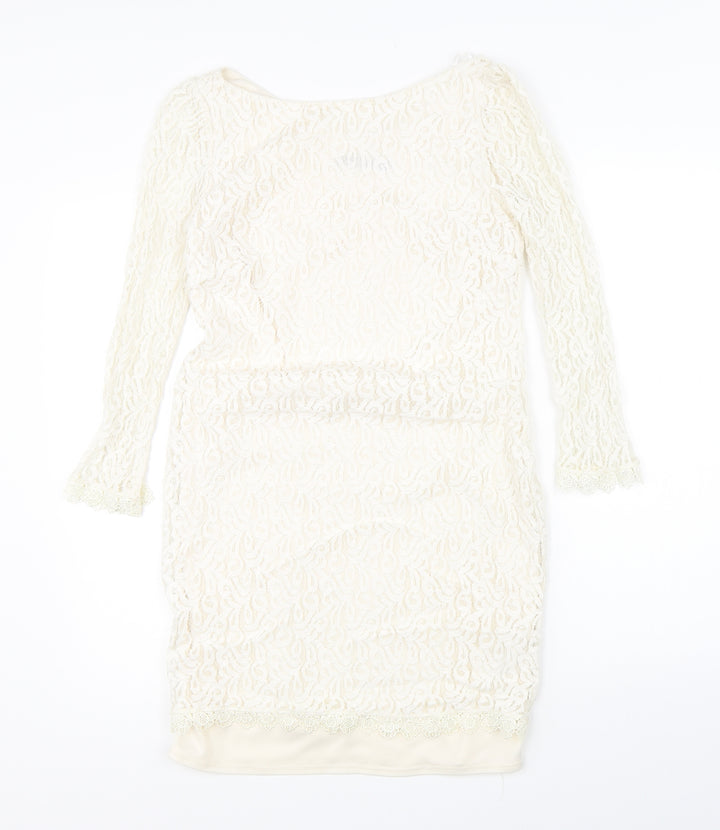 Atmosphere Womens Beige Shift Size 10