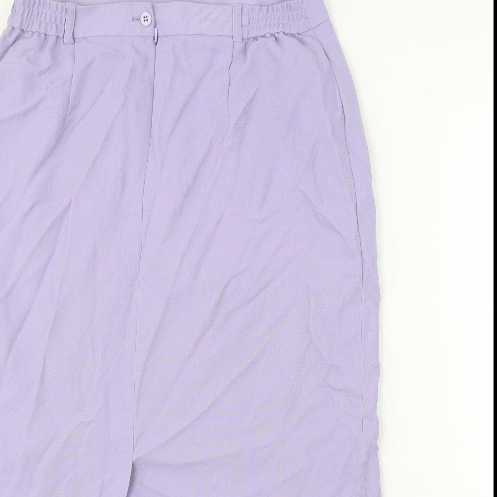 Viyella Womens Purple   Straight & Pencil Skirt Size 16