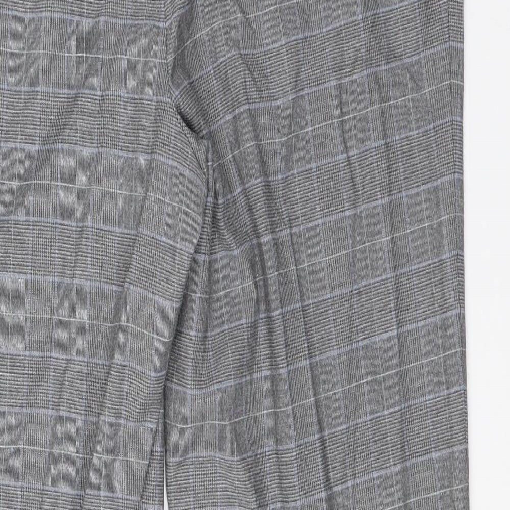 CC Womens Grey Check  Dress Pants Trousers Size 14 L27 in