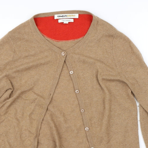 Clements Ribeiro Womens Brown   Cardigan Jumper Size L