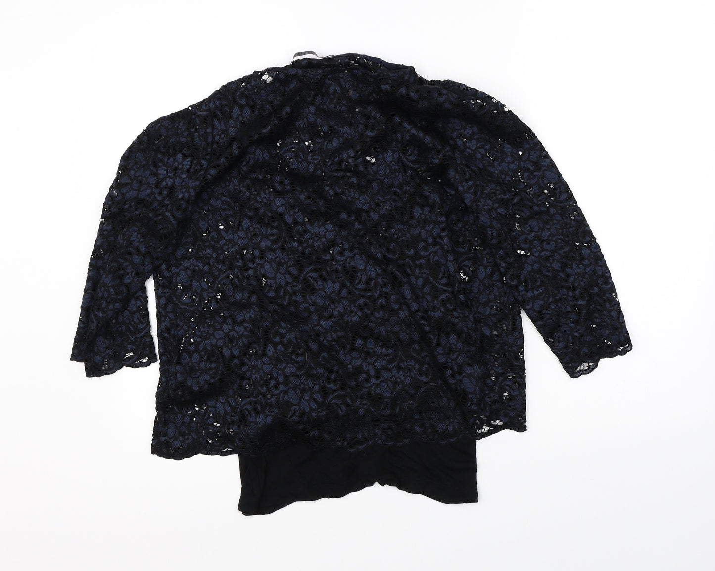 Marks & Spencer Womens Blue Floral  Basic Blouse Size 12