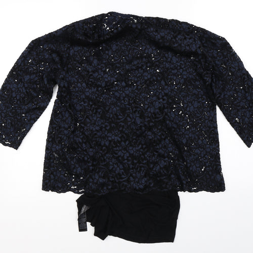 Marks & Spencer Womens Blue Floral  Basic Blouse Size 12