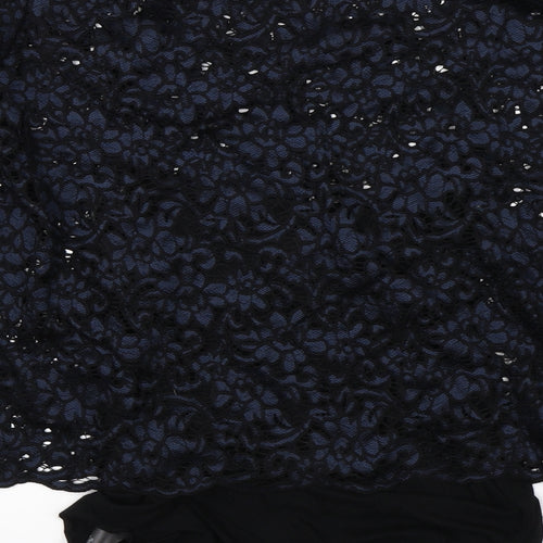 Marks & Spencer Womens Blue Floral  Basic Blouse Size 12