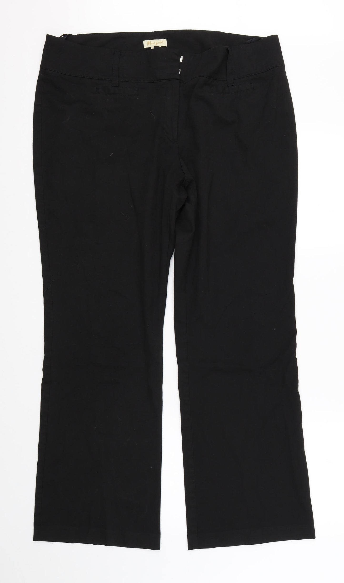 Monsoon Womens Black   Dress Pants Trousers Size 18 L29 in