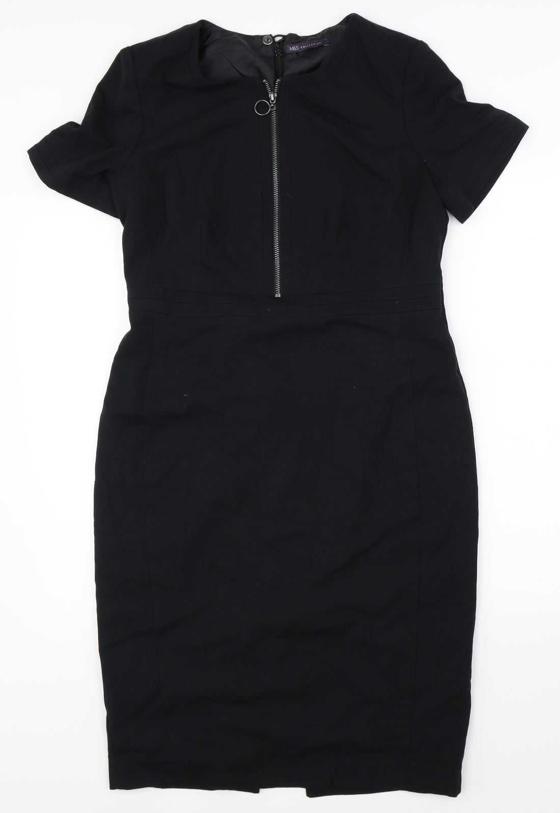 Marks & Spencer Womens Black   Pencil Dress  Size 14
