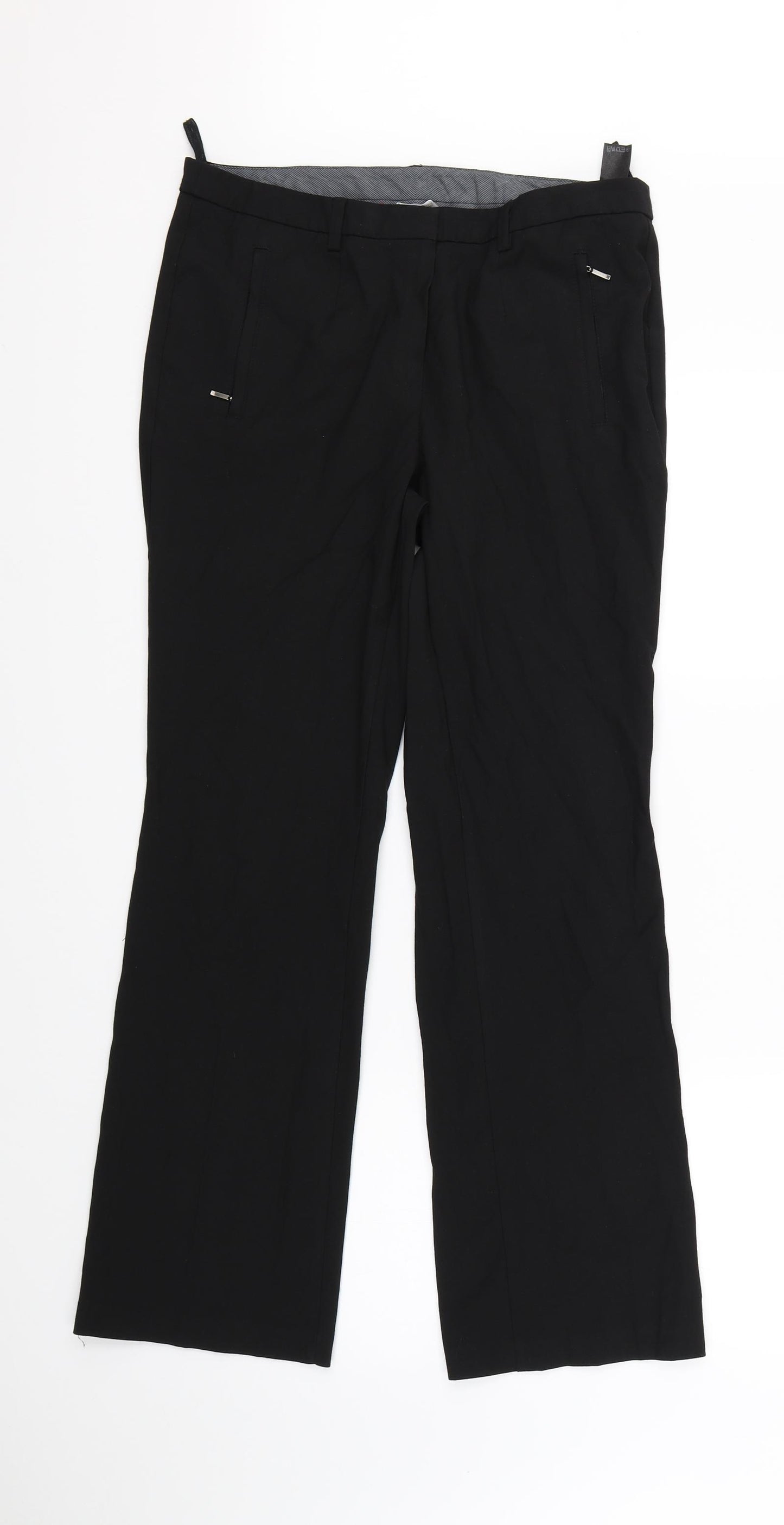 Marks & Spencer Womens Black   Dress Pants Trousers Size 12 L28 in