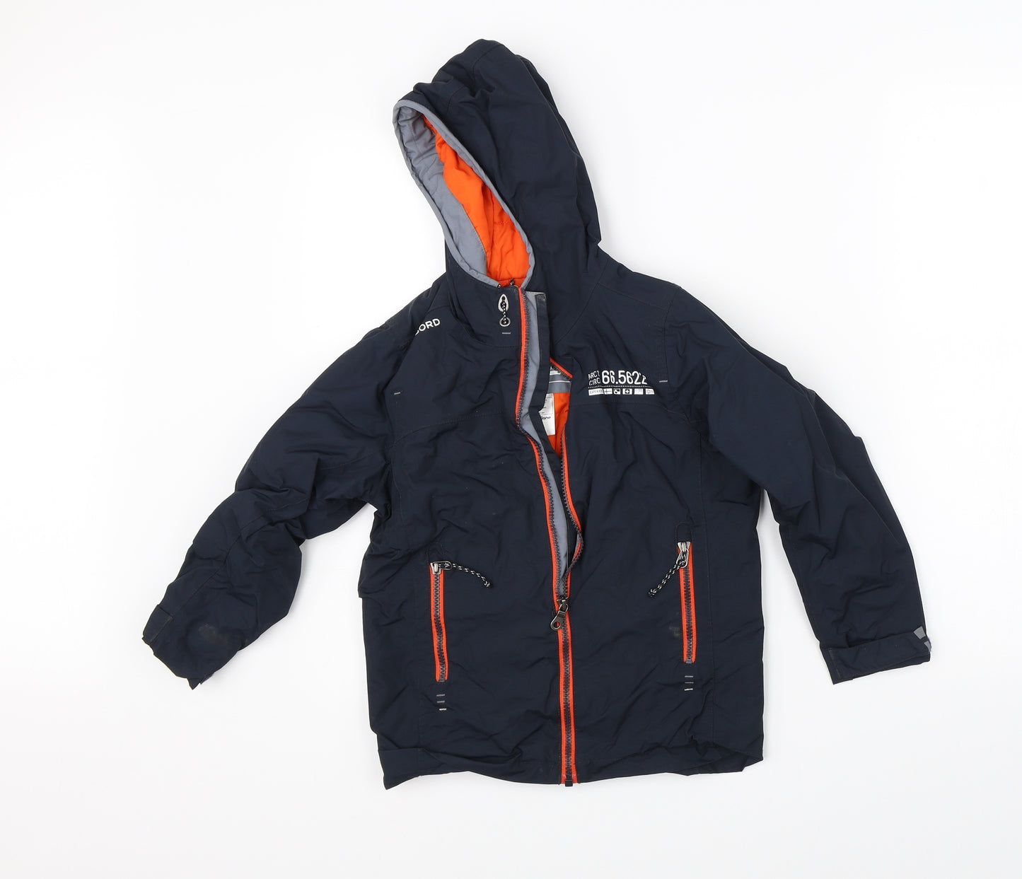 Oxylane Boys Black   Rain Coat Coat Size 6 Years