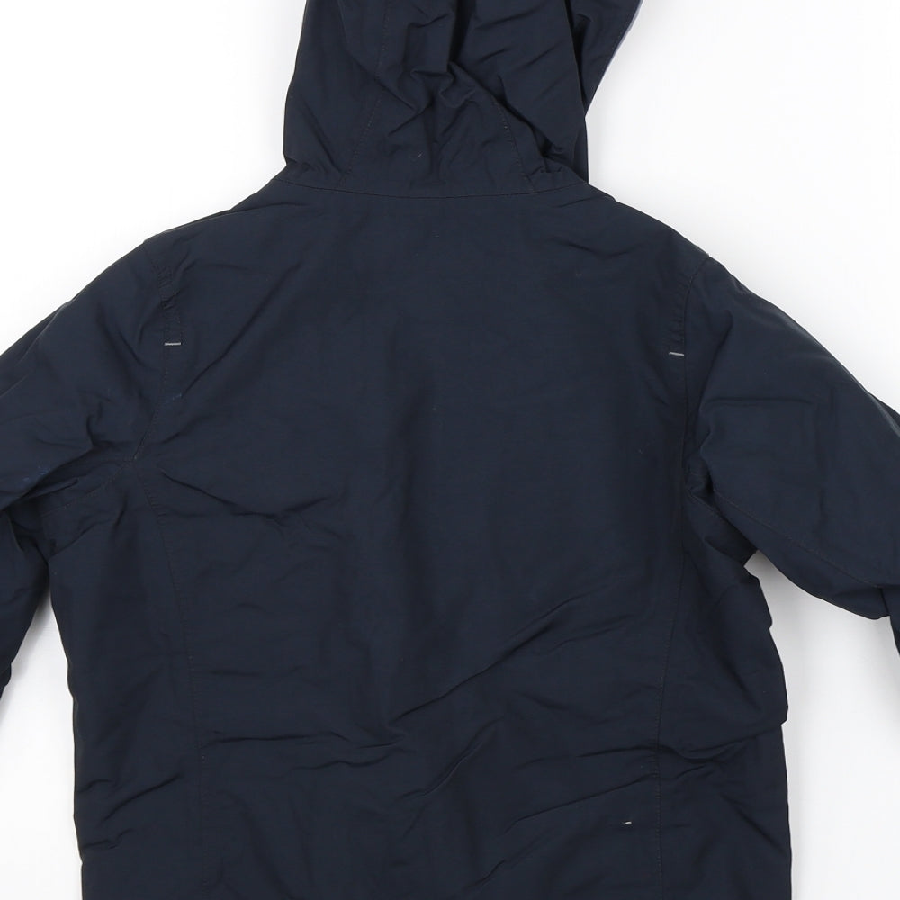 Oxylane Boys Black   Rain Coat Coat Size 6 Years