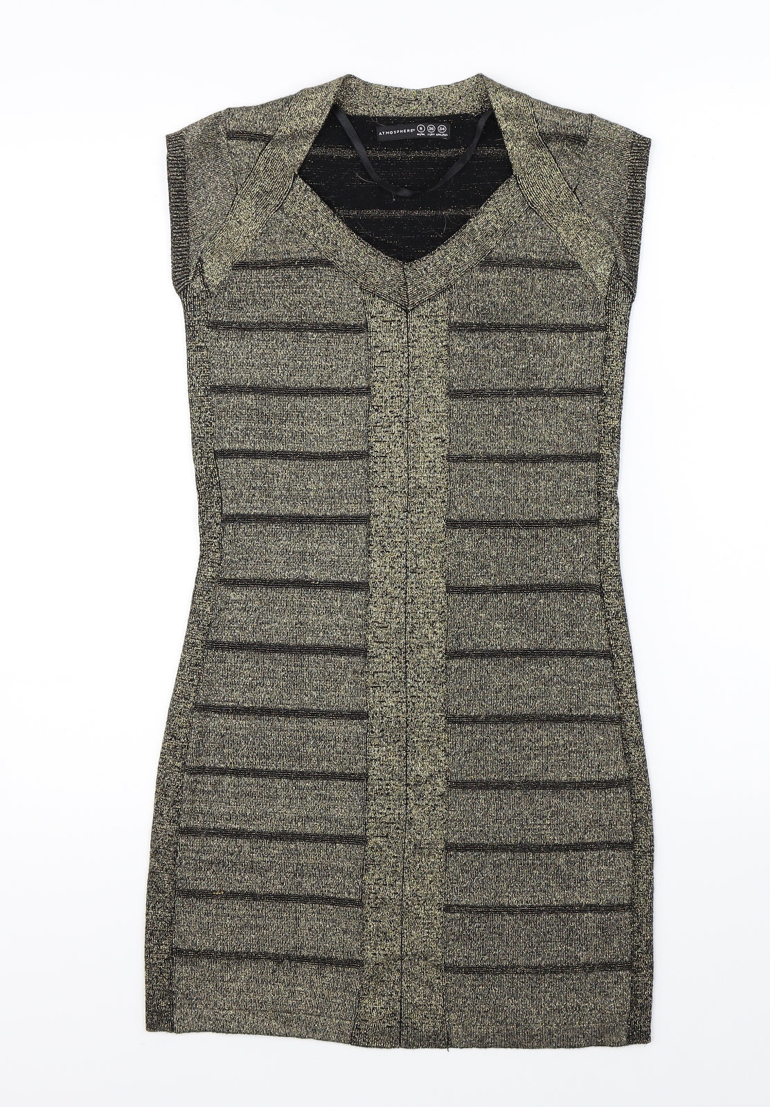 Atmosphere Womens Gold   Pencil Dress  Size 8
