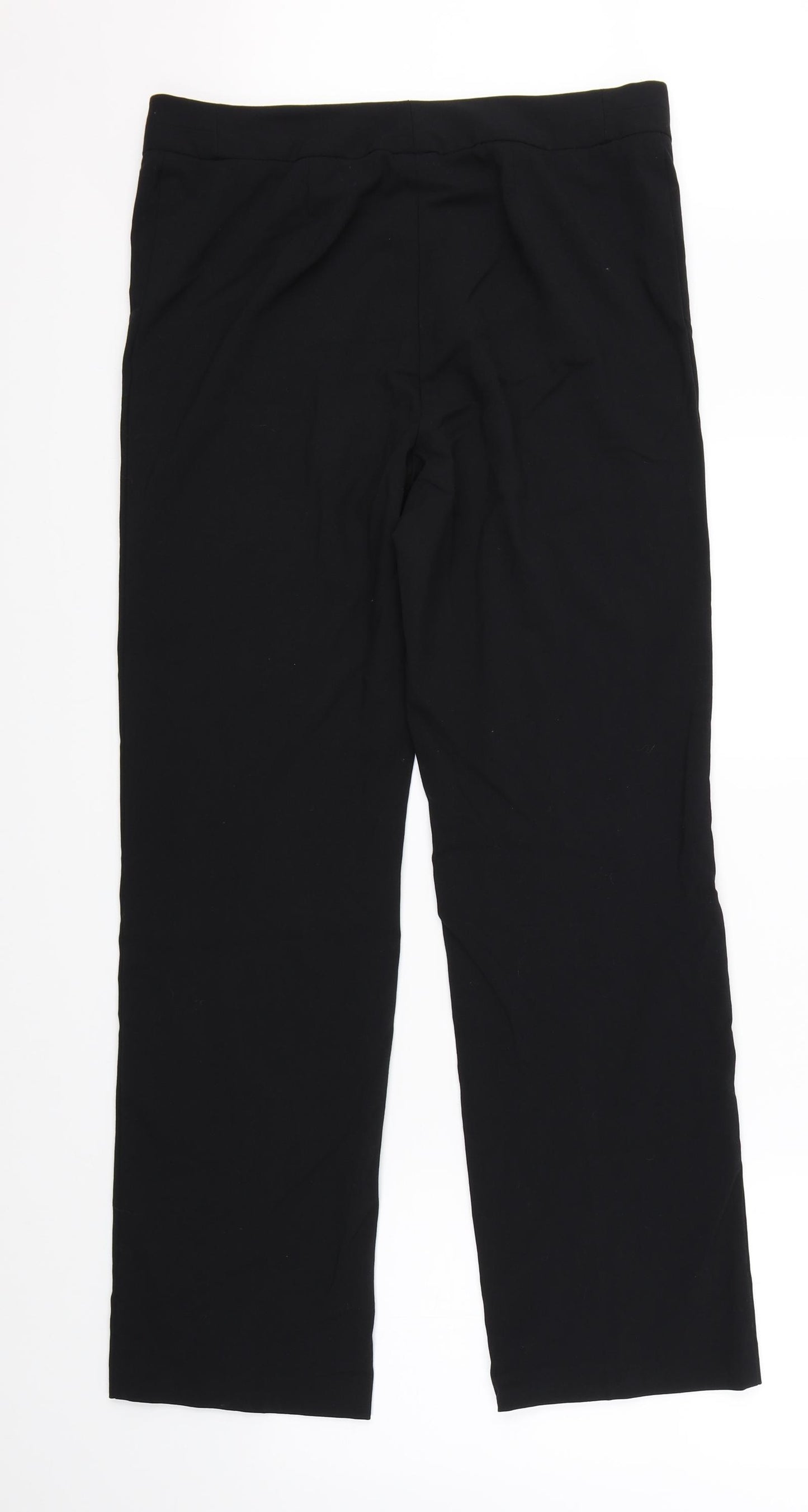 Marks & Spence Womens Black   Dress Pants Trousers Size 14 L28 in