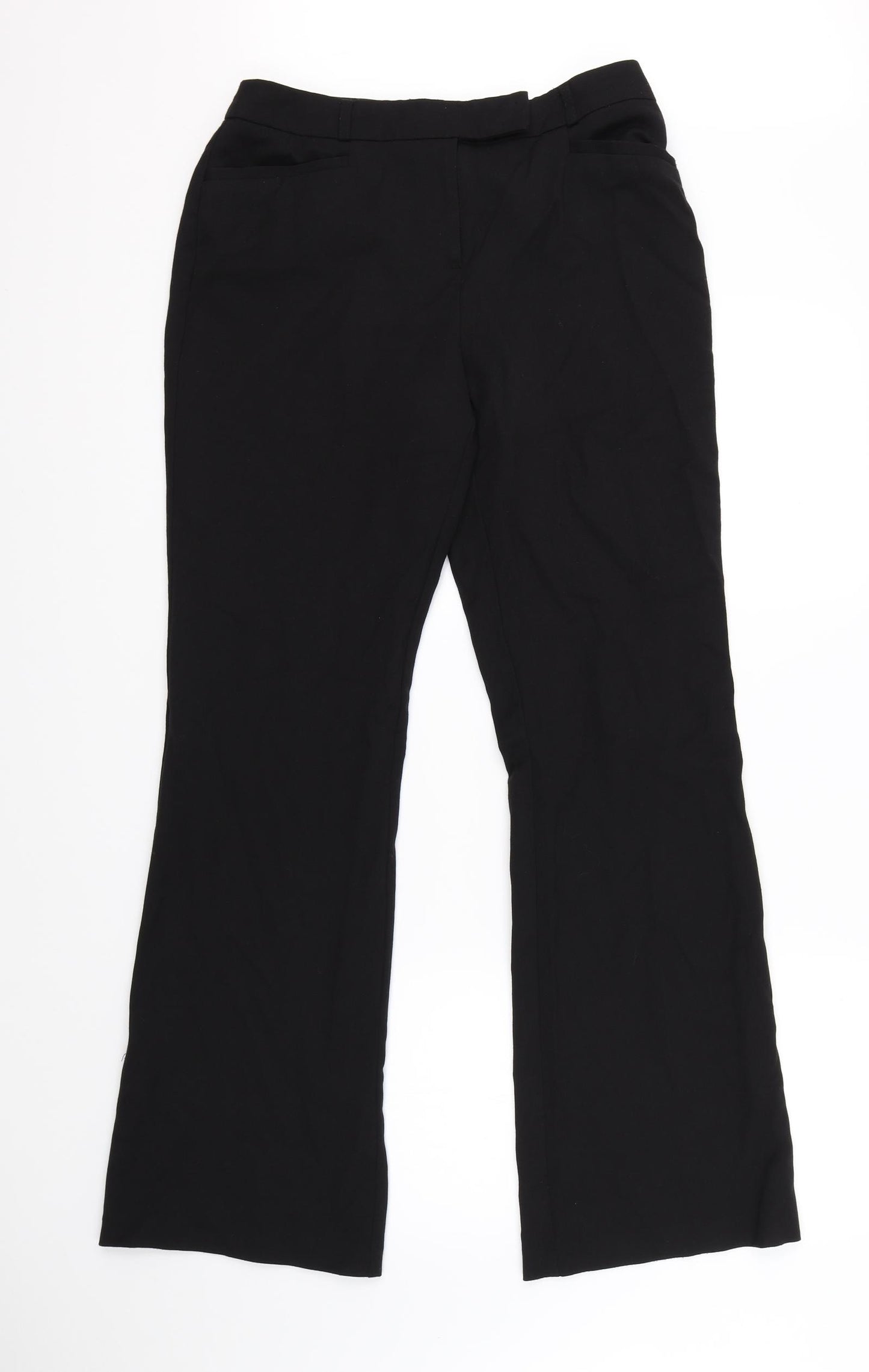Wallis Womens Black   Dress Pants Trousers Size 10 L30 in