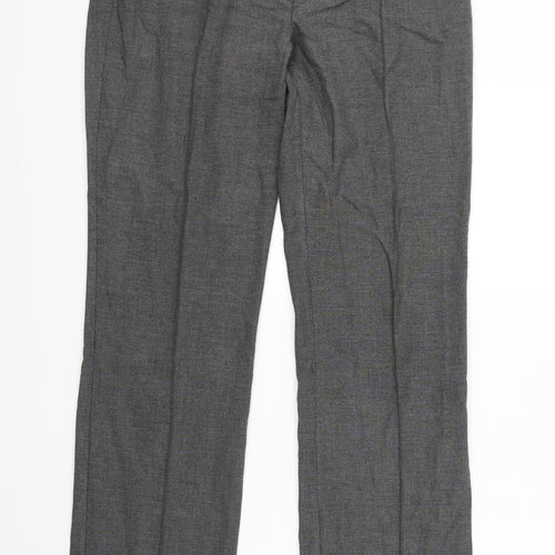 Linea Womens Grey   Dress Pants Trousers Size 10 L30 in