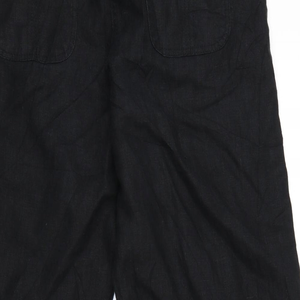 George Womens Black   Cropped Trousers Size 14 L26 in