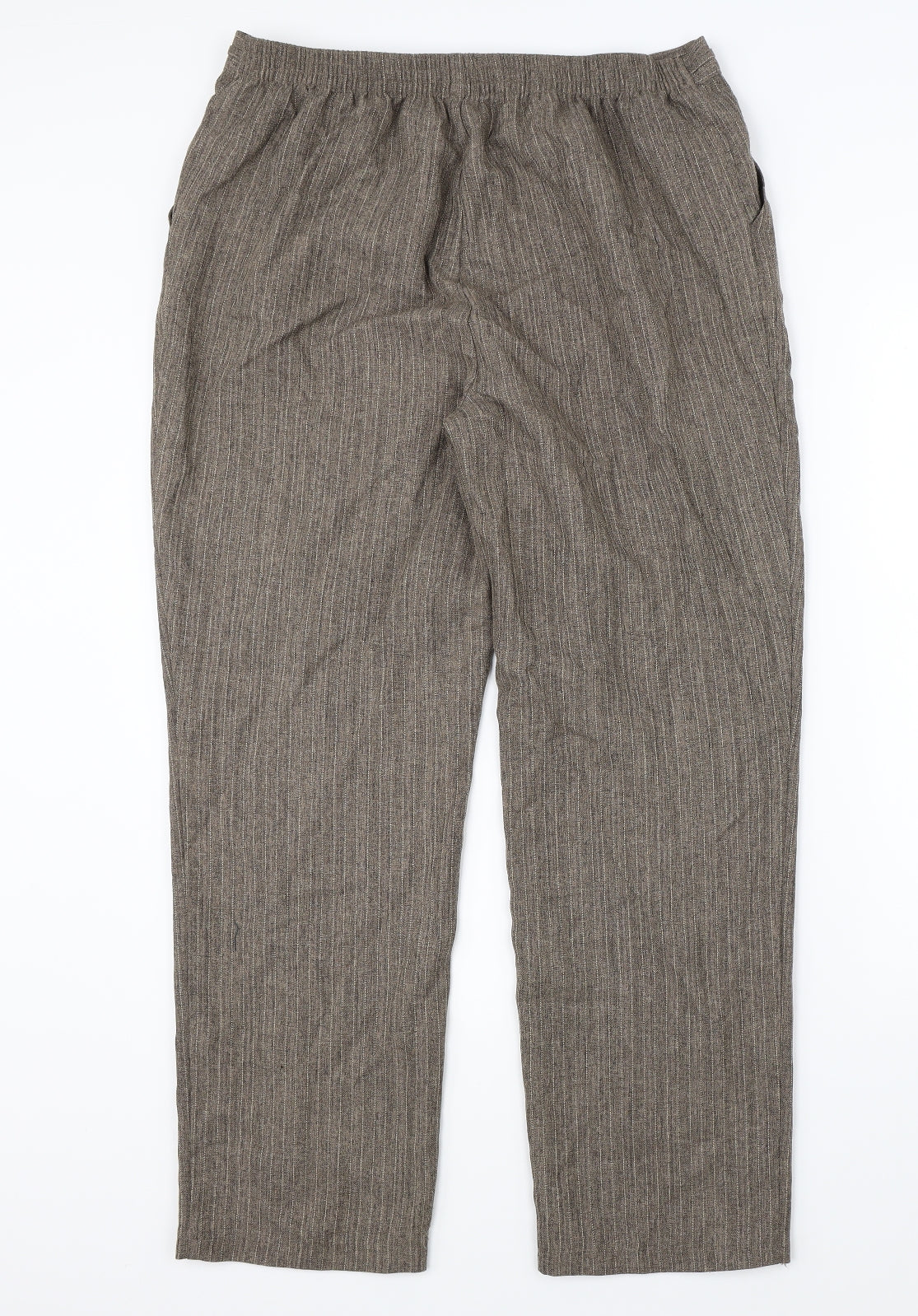 Marks & Spencers Womens Brown   Dress Pants Trousers Size 14 L26 in