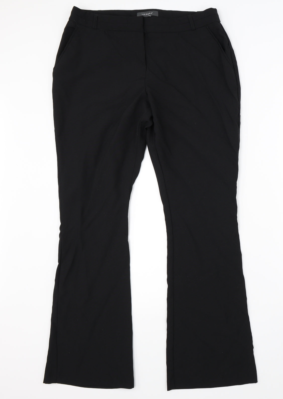 Primark Womens Black   Dress Pants Trousers Size 14 L29 in