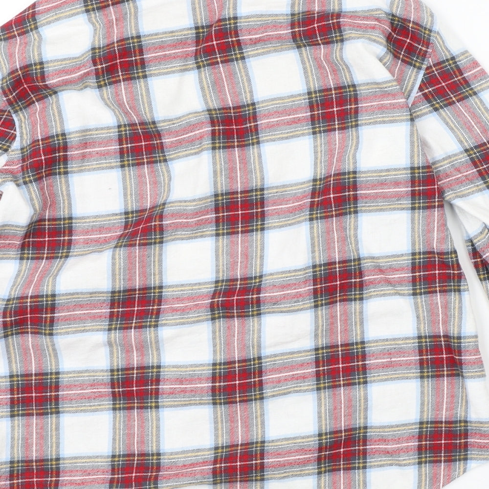 Jack Wills Womens Red Check  Basic Button-Up Size 6