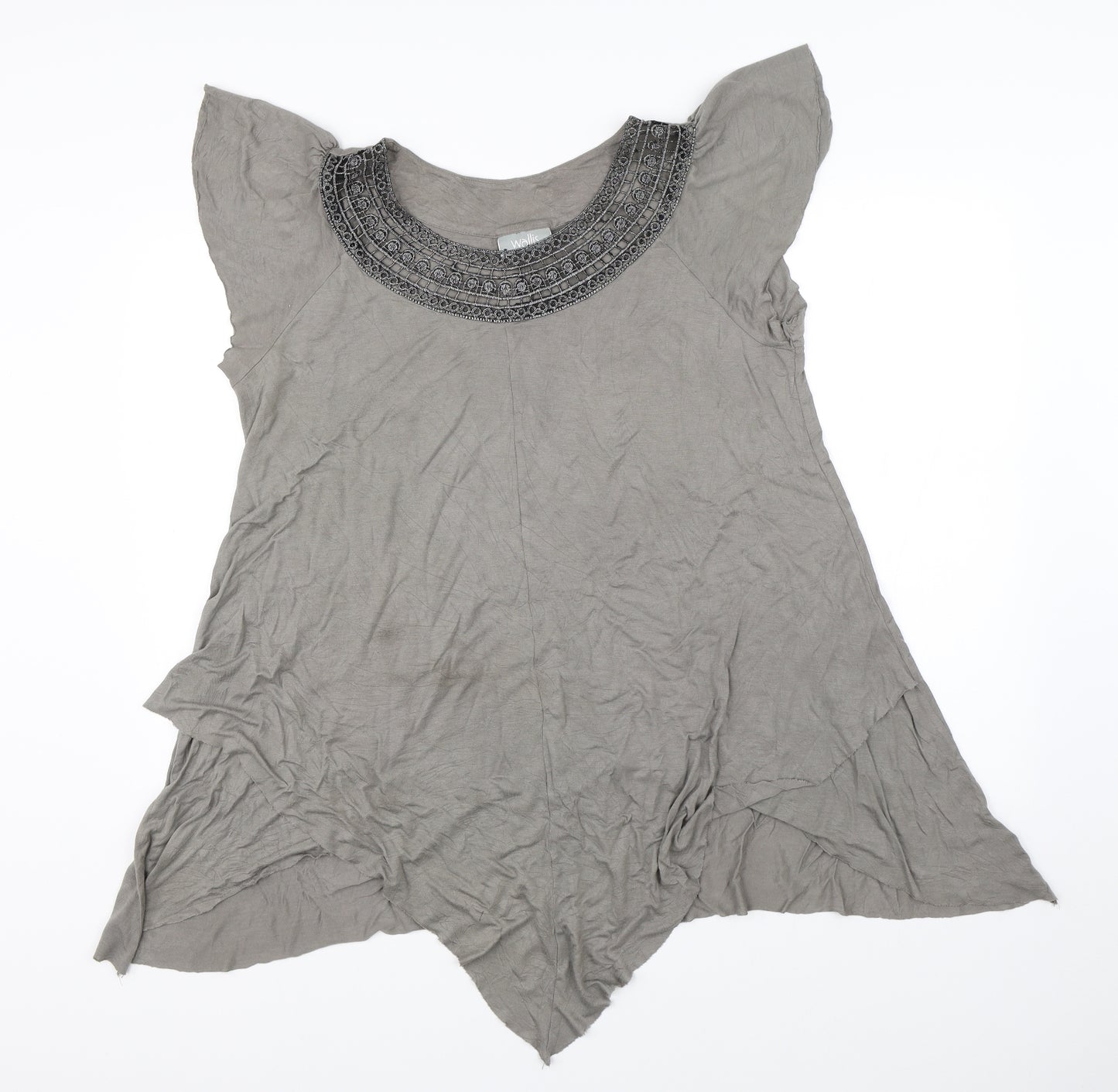 Wallis Womens Grey   Basic Blouse Size L
