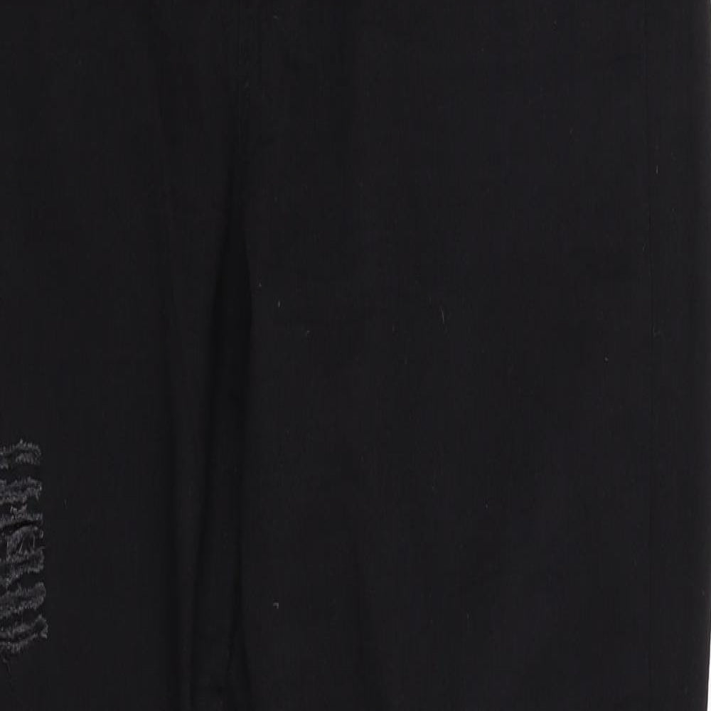 Boohoo Womens Black   Trousers  Size 16 L27 in