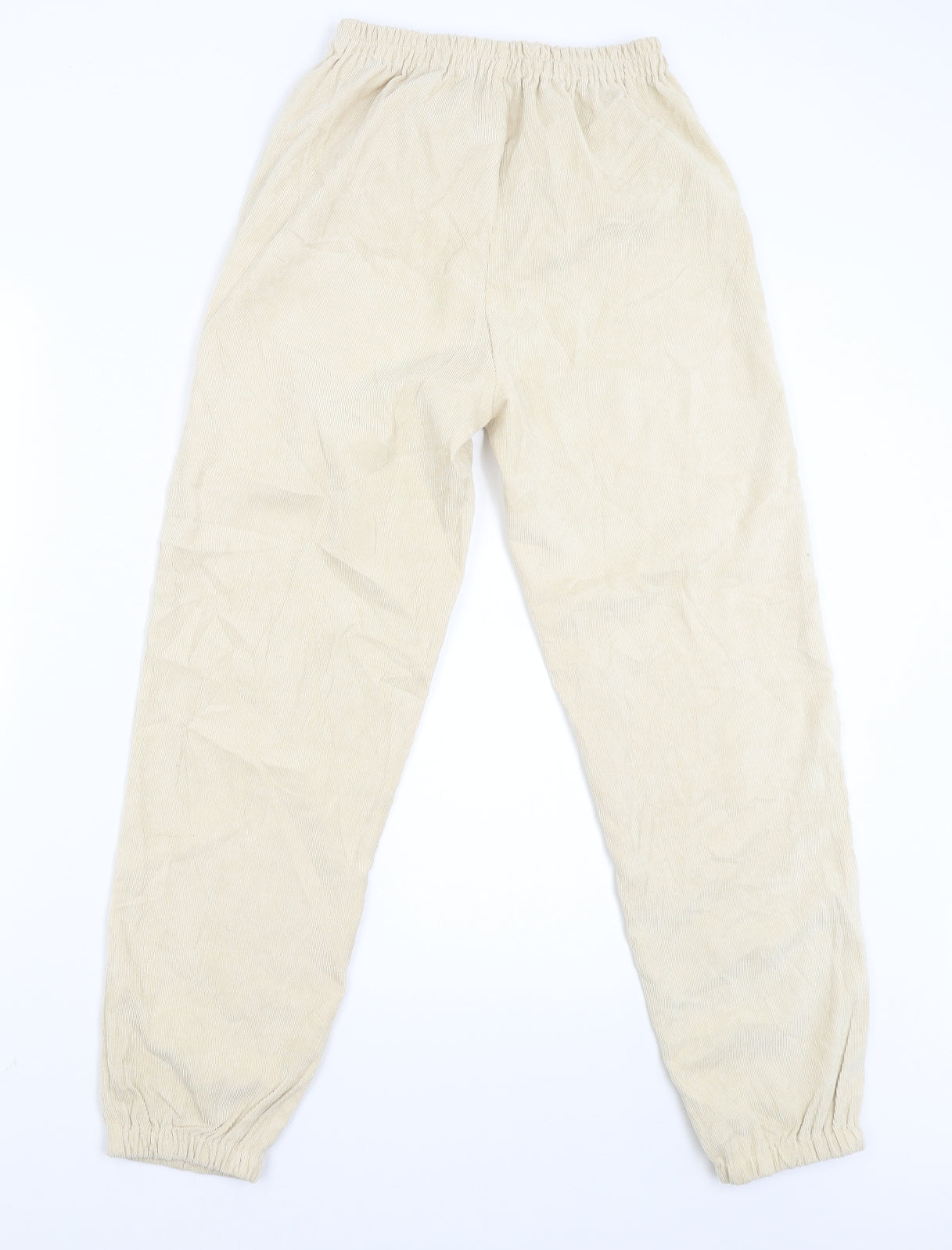 PRETTY LITTLE THING Womens Beige   Jogger Trousers Size 8 L27 in