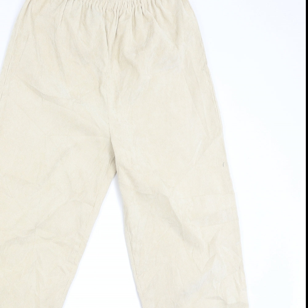 PRETTY LITTLE THING Womens Beige   Jogger Trousers Size 8 L27 in