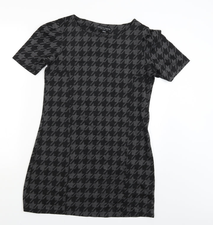 Dorothy Perkins Womens Grey Jumper Dress Size 10