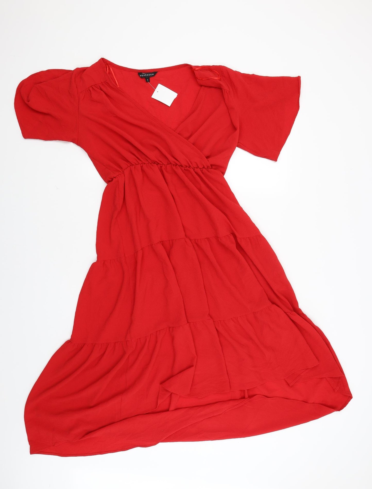 Peacocks Womens Red   Fit & Flare  Size 12