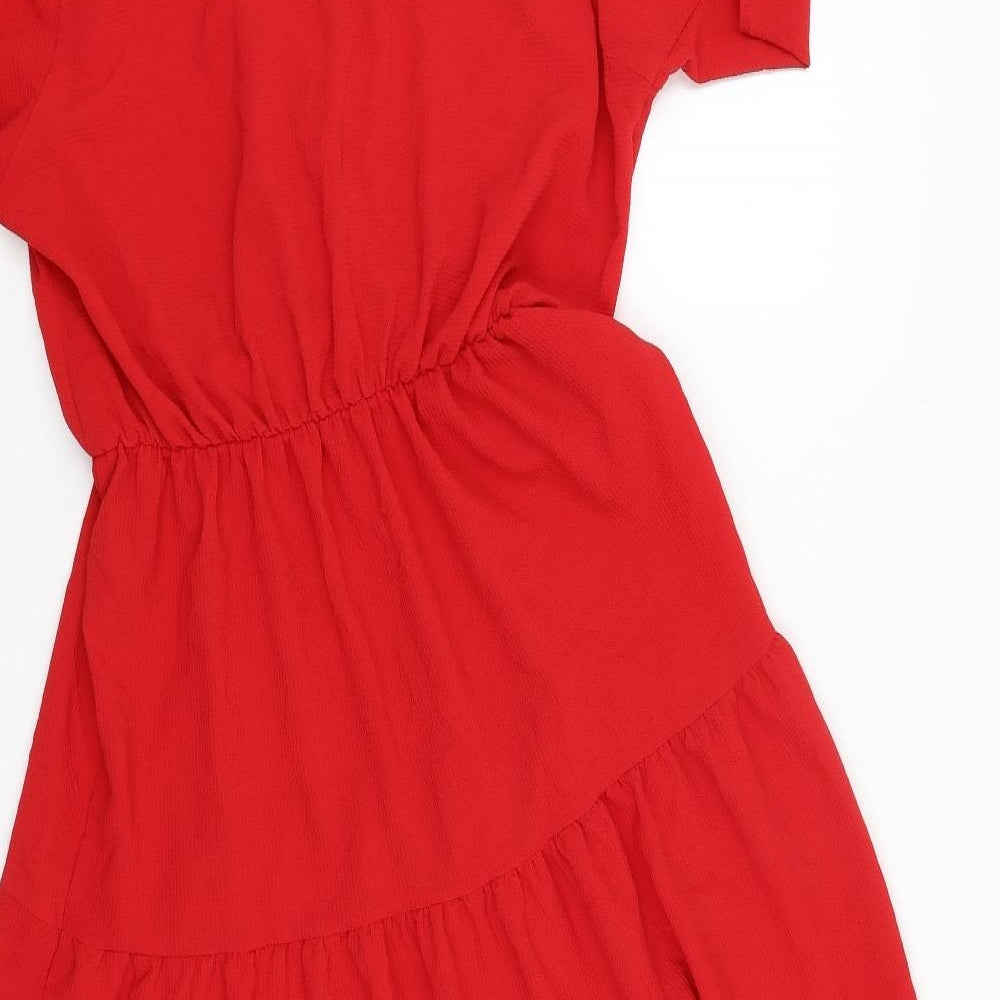 Peacocks Womens Red   Fit & Flare  Size 12