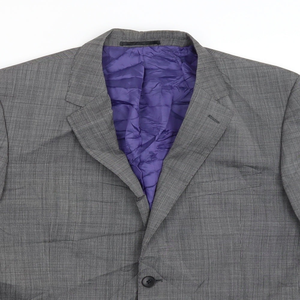 Hawes & Curtis Mens Grey   Jacket Suit Jacket Size 40
