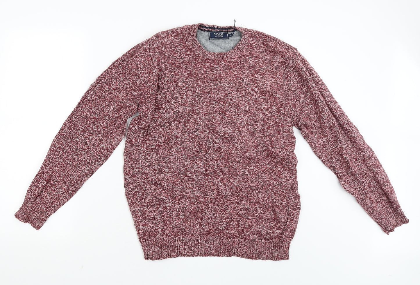 Maine Womens Red   Pullover Jumper Size M