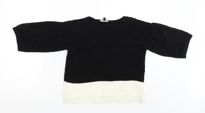 New Look Womens Black Pullover Jumper Size 8