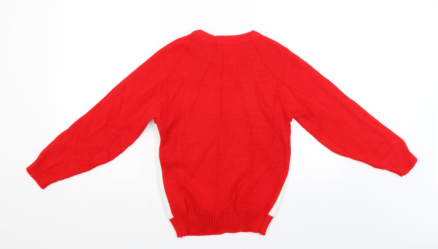 LFC Boys Red   Pullover Jumper Size 9-10 Years  - Liverpool FC Christmas Jumper