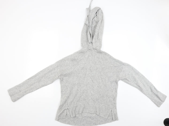 H&M Womens Grey Pullover Hoodie Size XS