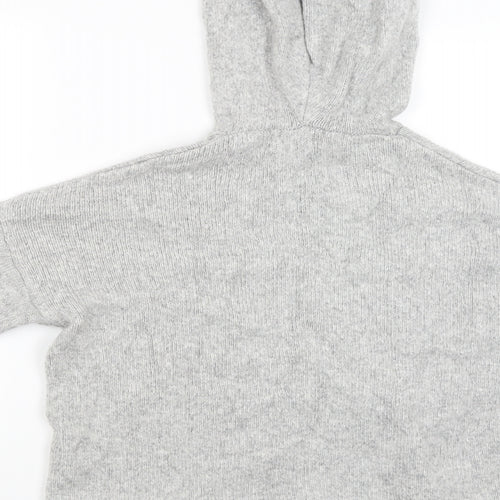H&M Womens Grey   Pullover Hoodie Size XS