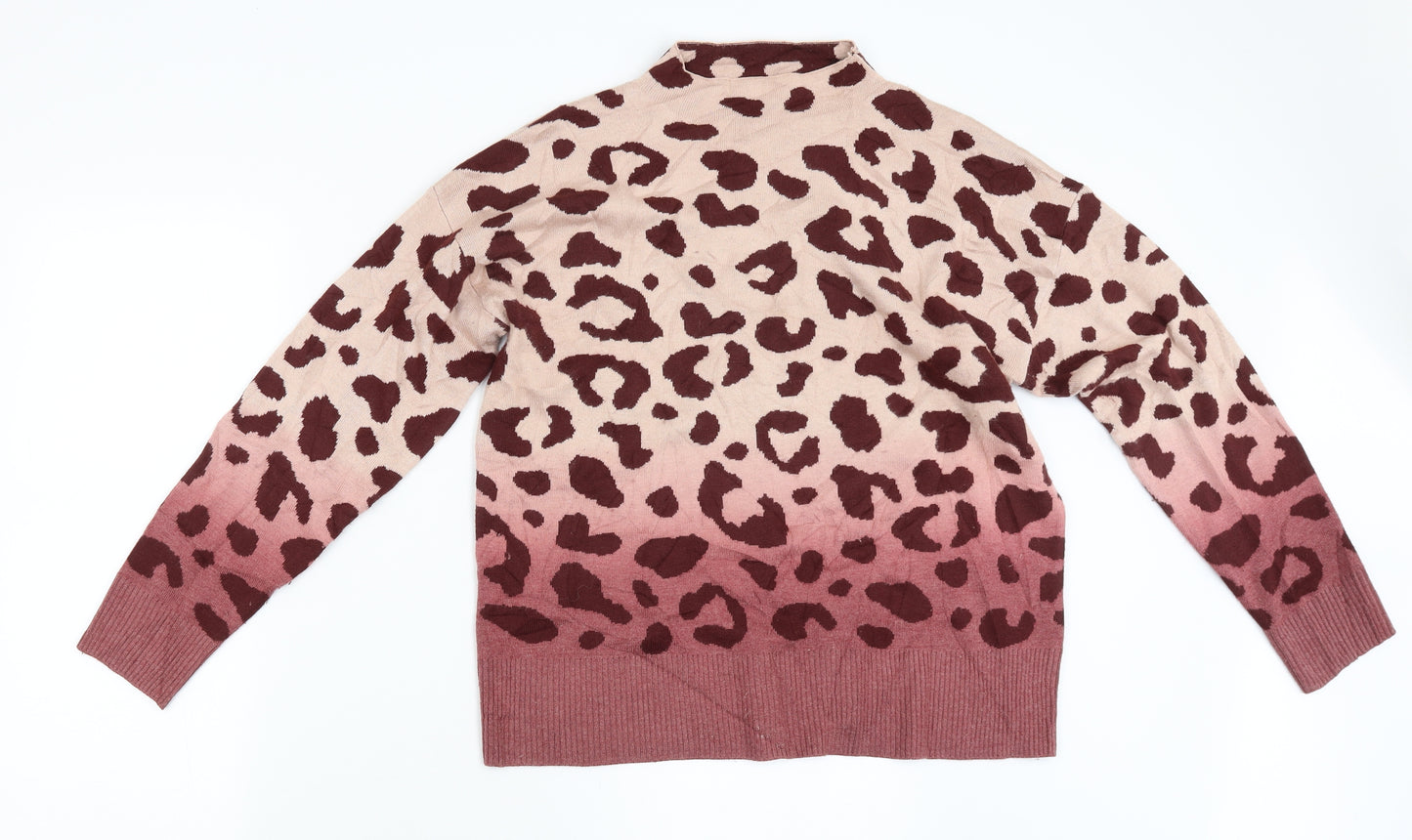 NEXT Womens Beige Animal Print  Pullover Jumper Size M