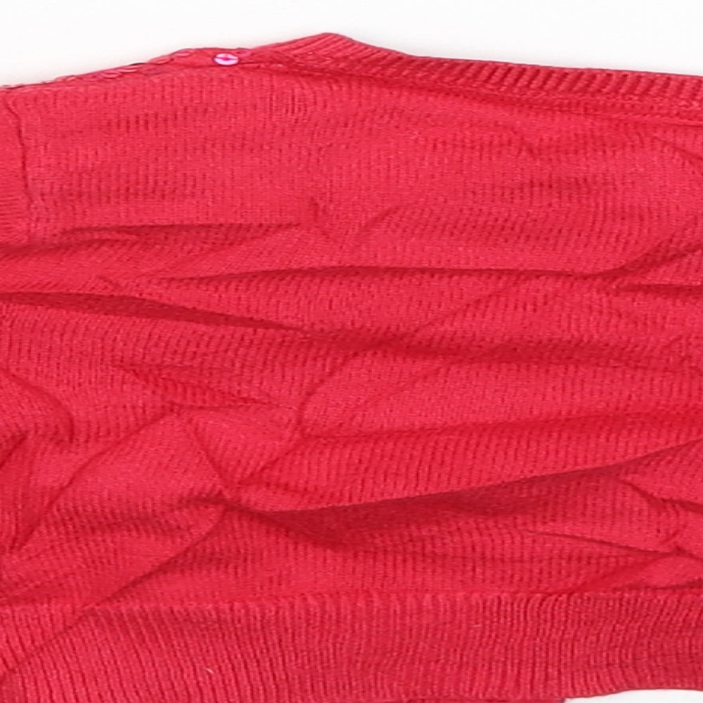 Jasper Conran Boys Red   Cardigan Jumper Size 2-3 Years