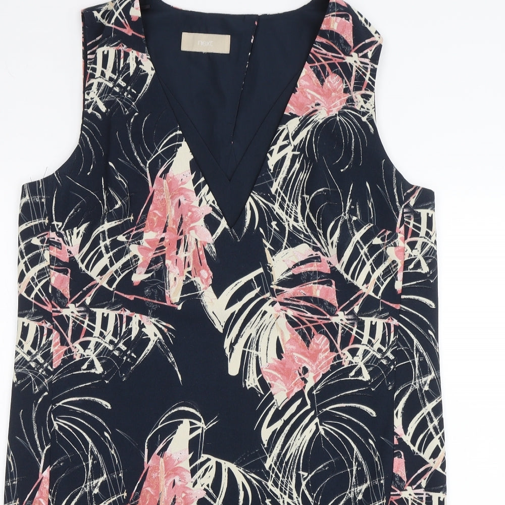NEXT Womens Blue Floral  Shift  Size 14