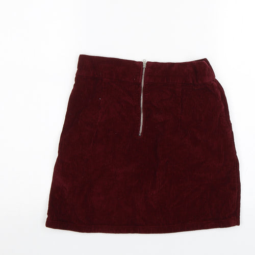 Topshop Womens Red   Mini Skirt Size 26 in