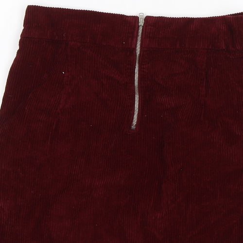 Topshop Womens Red   Mini Skirt Size 26 in