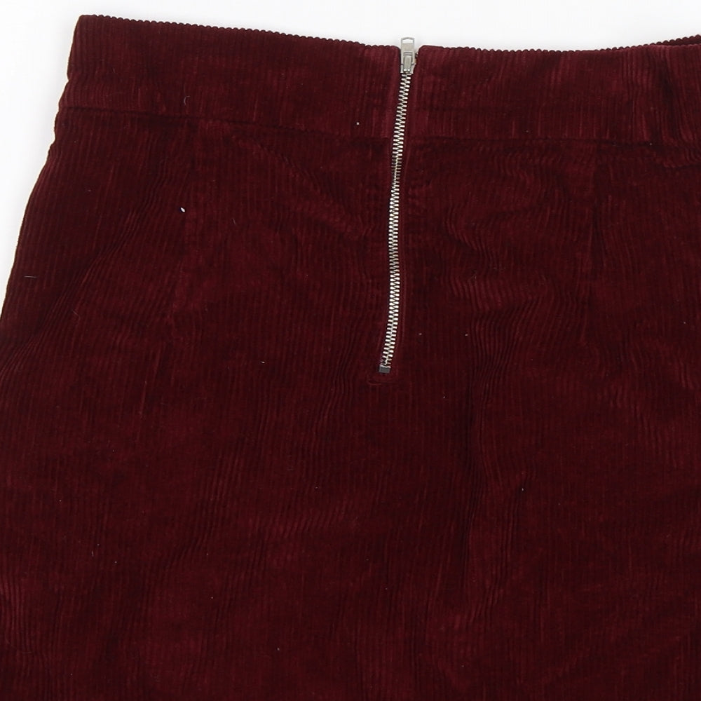 Topshop Womens Red   Mini Skirt Size 26 in