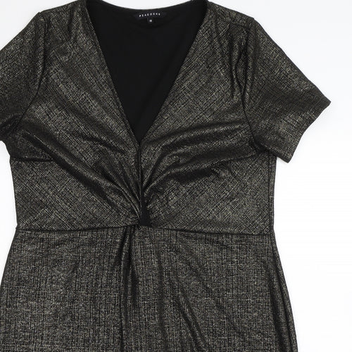 Peacocks Womens Black   Sheath  Size 18