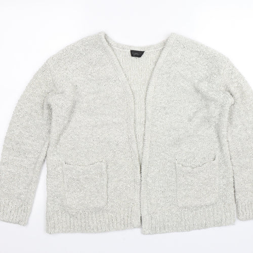 Topshop Womens Grey   Cardigan Jumper Size 14