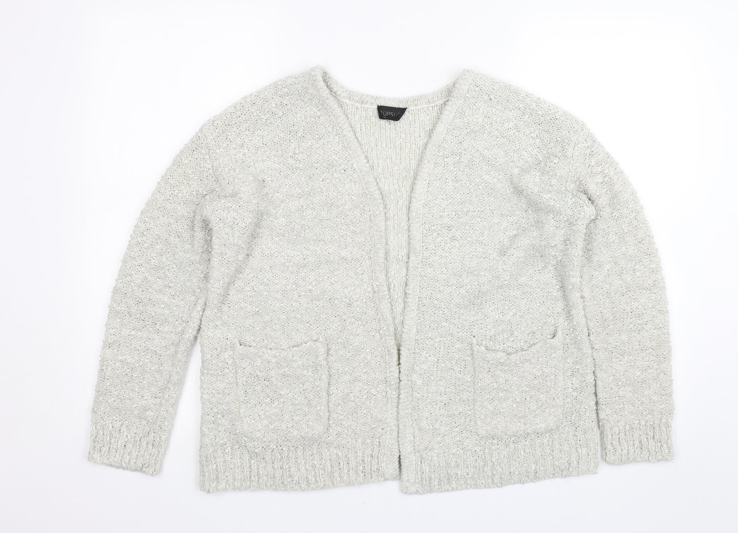 Topshop Womens Grey   Cardigan Jumper Size 14