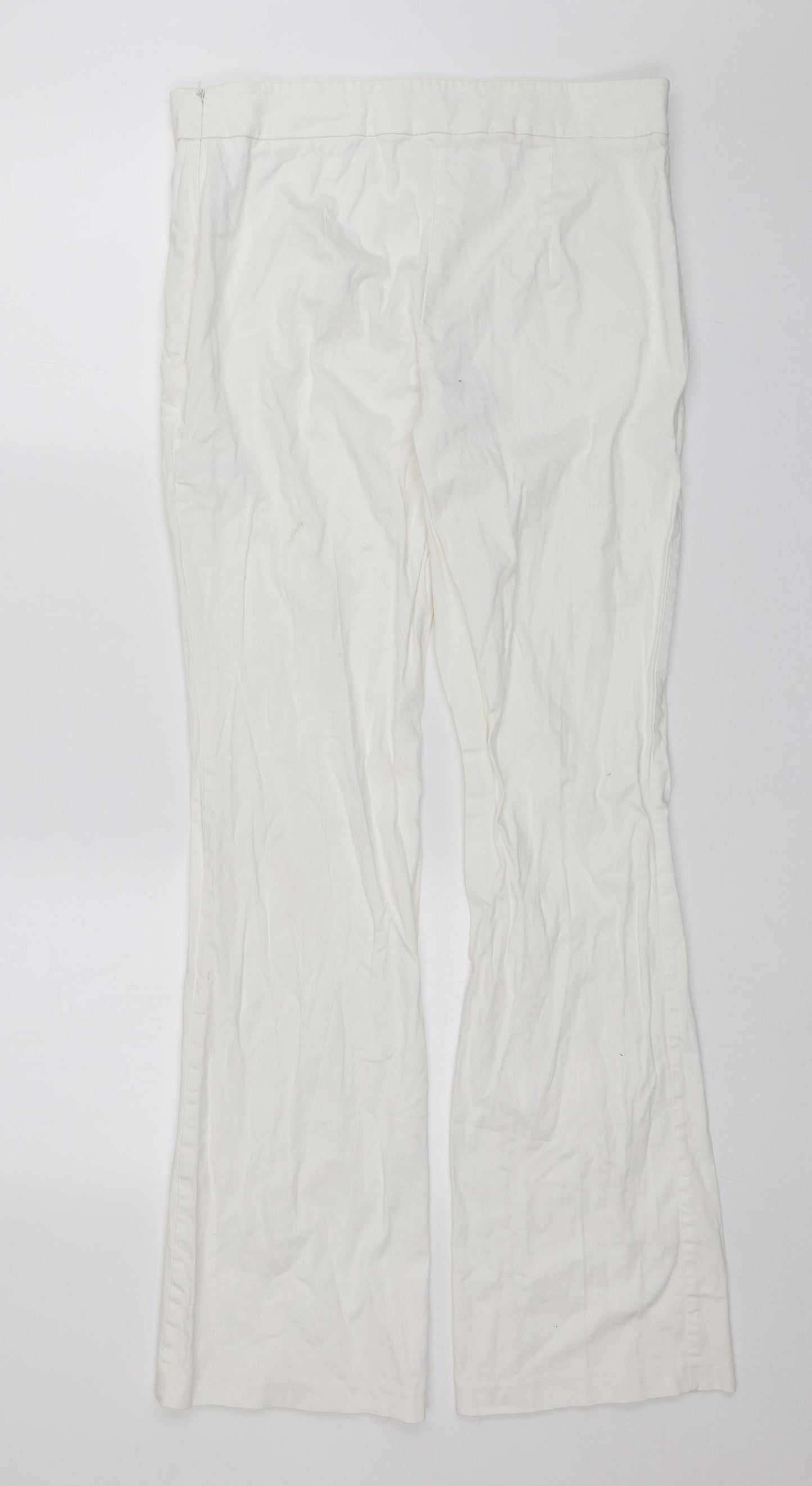 F&F Womens White   Trousers  Size 12 L30 in