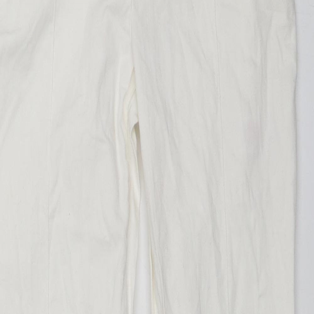 F&F Womens White   Trousers  Size 12 L30 in