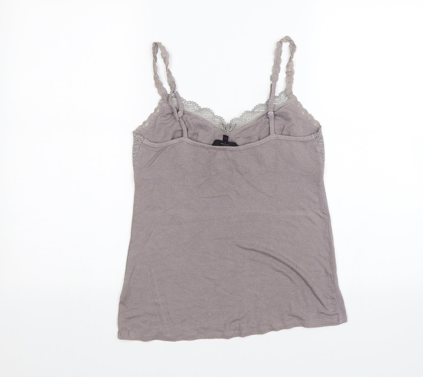 Jasper Conran Womens Purple Solid  Top Pyjama Top Size 12