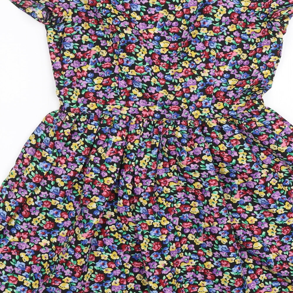 Atmosphere Womens Purple Floral  Sheath  Size 8