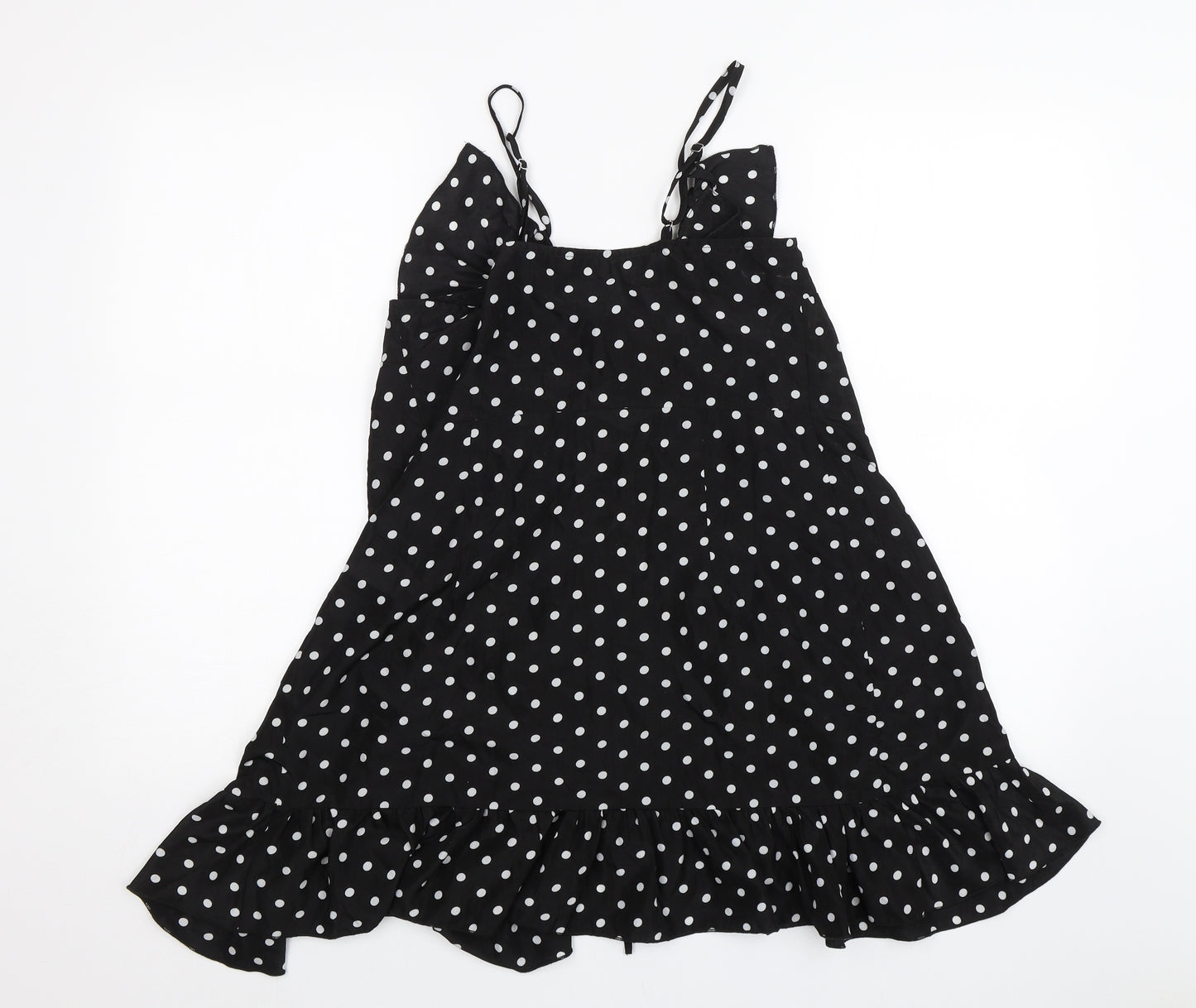 PRETTYLITTLETHING Womens Black   Wrap Dress  Size 12