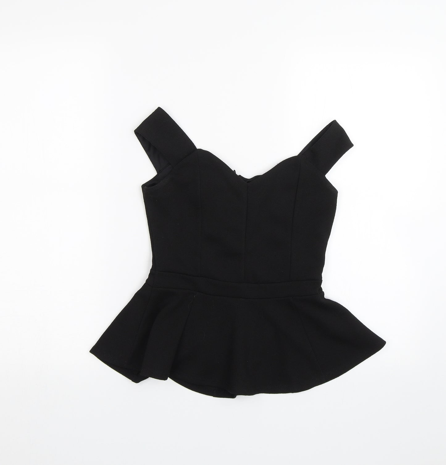 Miss Selfridge Womens Black   Basic Blouse Size 6