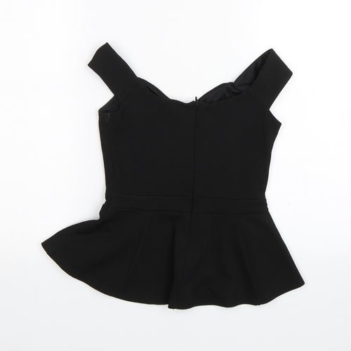 Miss Selfridge Womens Black   Basic Blouse Size 6
